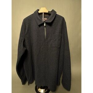 Johnston & Murphy Gray 1/4 Zip Sweater Size XXL